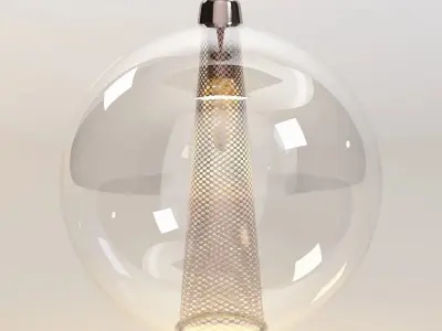 Caviar Adjustable Large Pendant 3D model