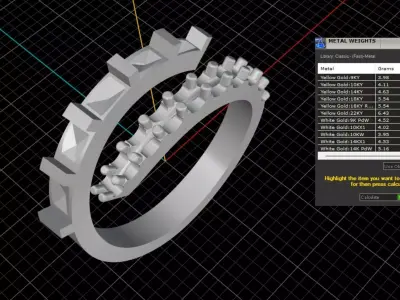 ring woman  3D print model 77