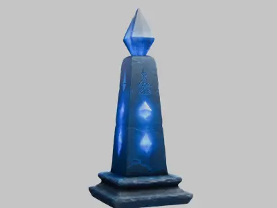 Fantasy Monolith Stylized Lowpoly Low-poly 3D model