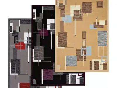 Rug Set 1199 3D model