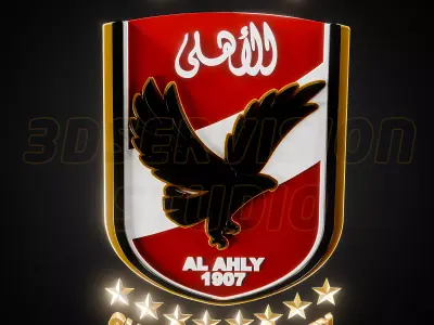 Al Ahly logo - Cinematic - 3D print 3D model