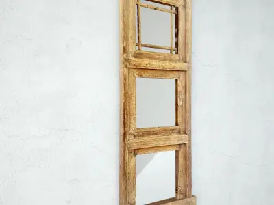 Old Agra Window Mirror 3D model
