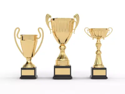 Cups Trophy 3D model 5
