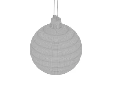 Christmas vawe sphere decor 3D model