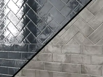 Chateau 4 x 8 Ceramic Subway Tile  3D model