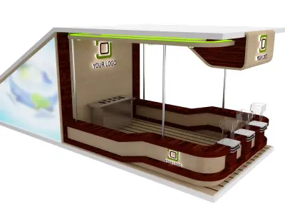 Booth Exhibition Stand a524 3D model