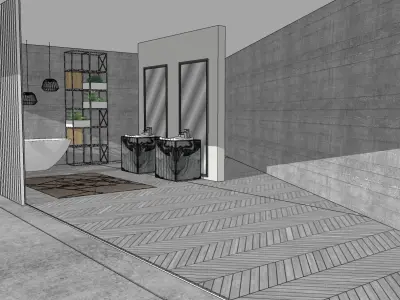 Bathroom modern 3D model