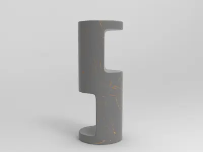 Laopy Stool Low-poly 3D model