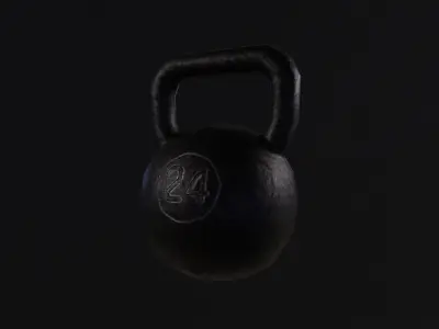 Kettlebell 3D Model Low-poly 3D model
