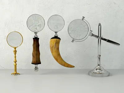 Decorative Magnifying Glasses by ZARA HOME 2 3D model