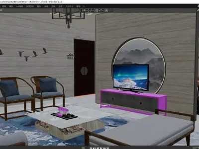 Living room 3D model