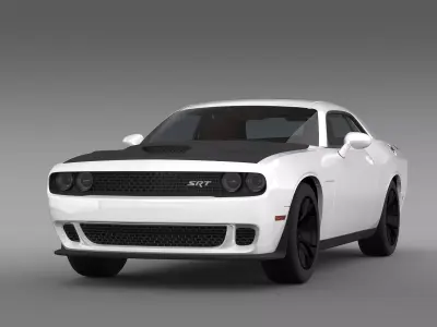 Dodge Challenger SRT Hellcat Supercharged LC 2015 3D model