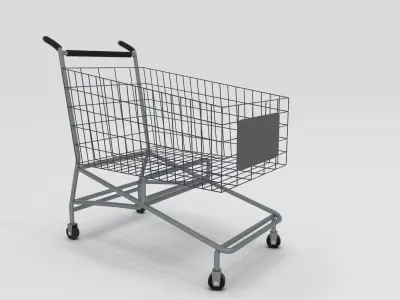 Shopping cart 3D model