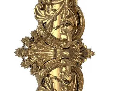 Carved Picture Frame 3D model