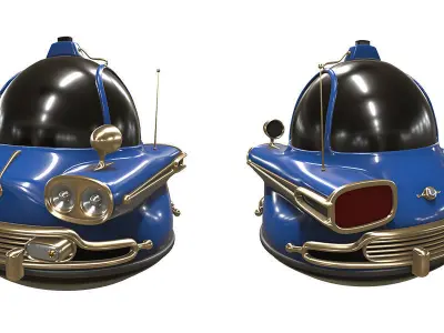 Stylized car 3d model Low-poly 3D model