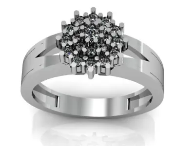 daimond ring Free 3D print model buy