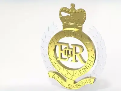 Royal Engineers Badge 3D model