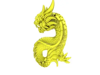A4625 Zodiac Chinese Dragon Pendant 3D Model 3D print model