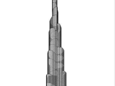 Burj Khalifa Revit  3D model