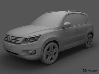 Volkswagen Tiguan 2012 Track Field 3D model