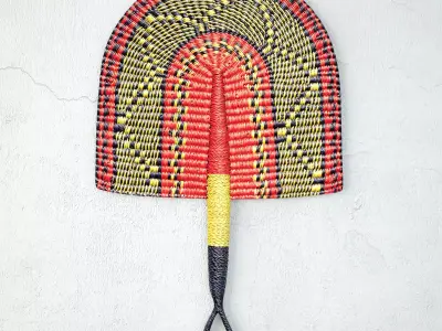 African Handwoven Fan 7 3D model