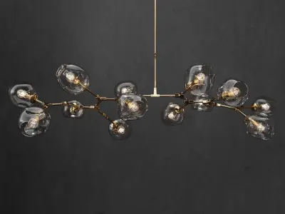 Collection Branching bubble 13 lamps 3D model