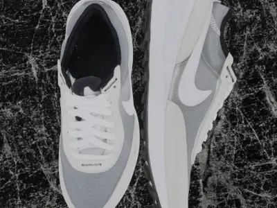 Nike 3D Shoes - White-Alpha Low-poly 3D model