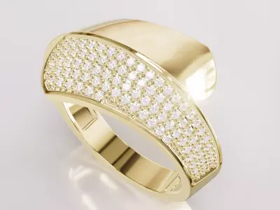 Jewelry Diamond Ring Model RG97 Free 3D print model