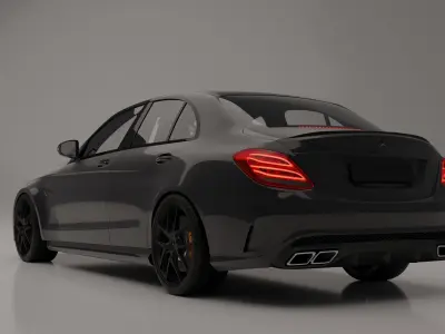 Mercedes Benz-C63 AMG 3D model