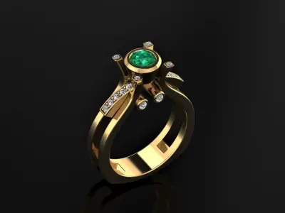 Women Ring 24 3D print model