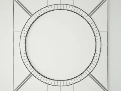 Tisbury Mirror by Currey and Co 3D model