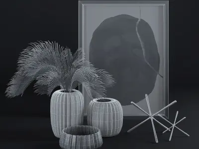 Vase Set 3D model purchase