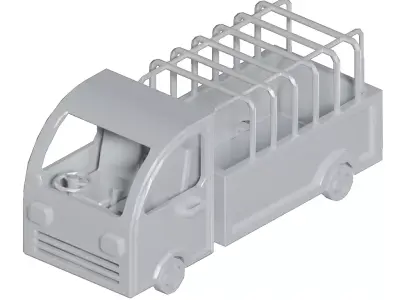 Games Truck Toy Low-poly 3D model