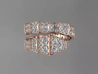 Ring Bvlgari  3D print model