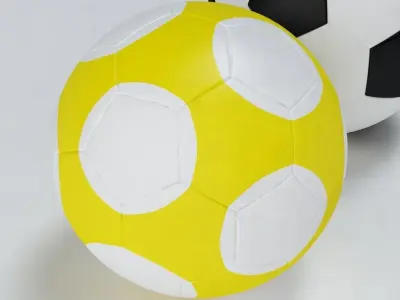 Soccer ball Low-poly 3D model