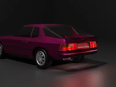 Unlicensed 80s Sports Car  3D model