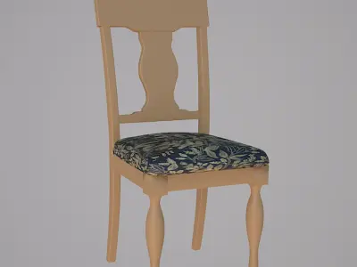 European dining chair with modern luxury design A2 3D model