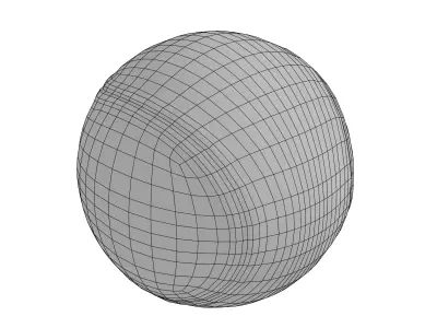 Baseball Low-poly 3D model