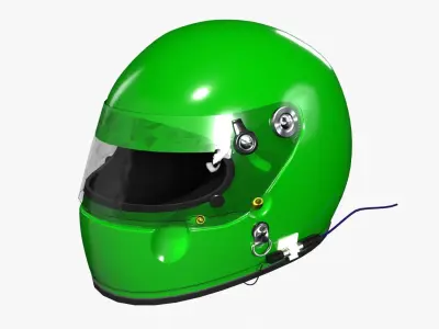 Arai GP-3 Racing Helmet 3D model