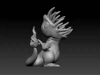 Charmander horror 3D model
