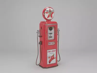 Retro Texaco Gas Pump 3D model