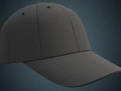 Baseball Cap 1A Low-poly 3D model