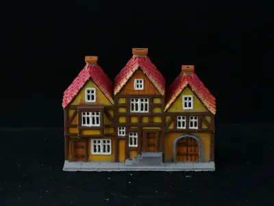 Medieval House 46 3D print model 3D model