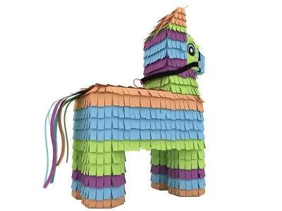Pinata With Bat 3D model