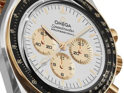 Omega Speedmaster Moonwatch Professional Moonshine 3D model