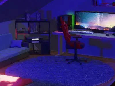 Isometric bedroom  3D model