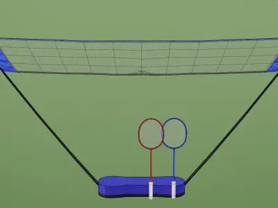 Mini Badminton 3D Model Free 3D model
