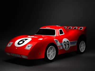 Cars and action games Toy Car 3D model