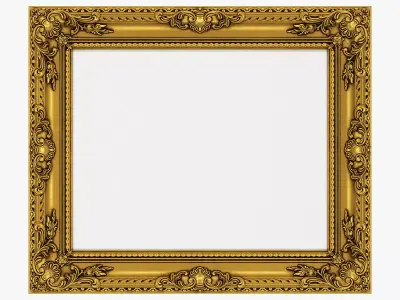 Frame picture gold v4 3D model