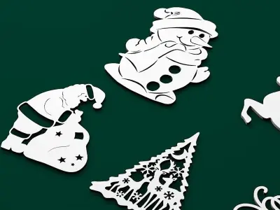 Christmas decoration pack 3D print model